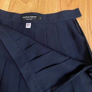American Apparel Tennis Skirt Navy